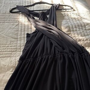 Jennifer Lopez Black Halter Jumpsuit